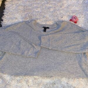 Gray, cropped long sleeve!